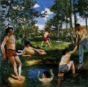 Frederic Bazille Summer Scene oil on canvas